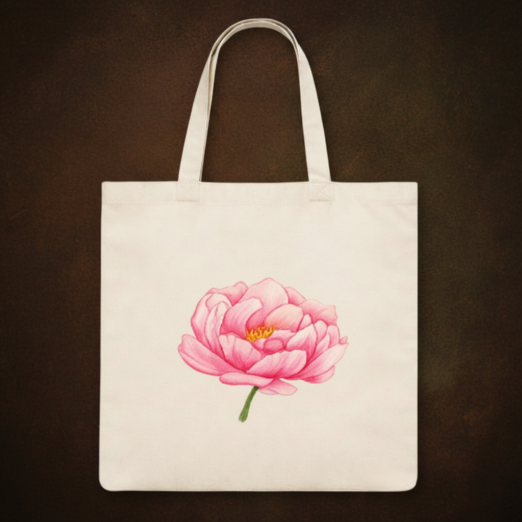 Tote Bag Peony